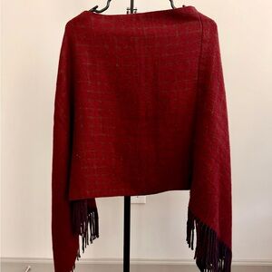 Maroon Poncho